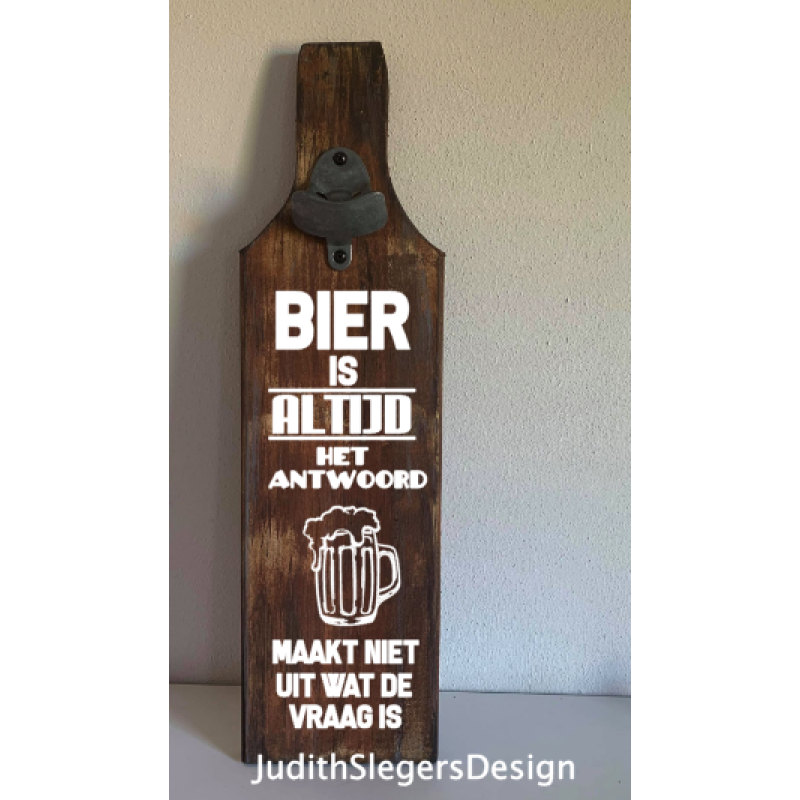 vaderdag bierfles plank